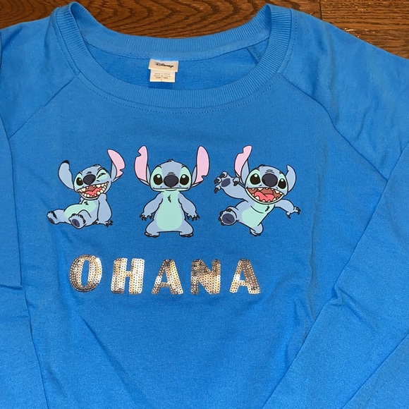 NWOT Lilo & Stitch Sequin sweater - Picture 2 of 5